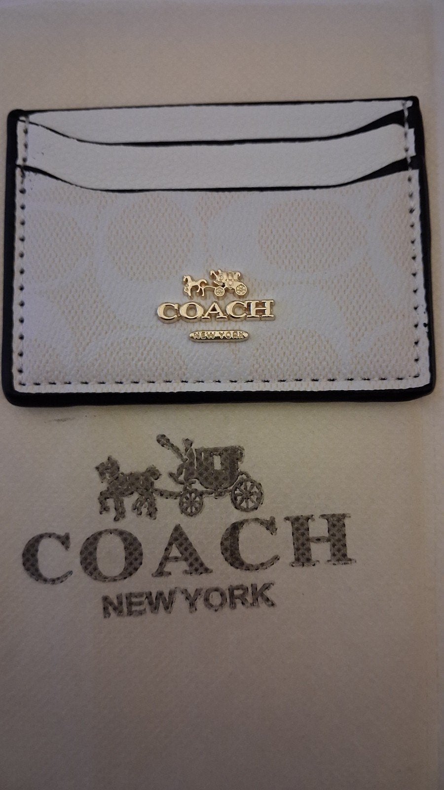 Porte-carte Coach, Bijoux, Sacs & Beauté, Envoi, Neuf, Blanc