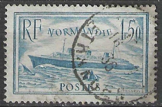 France 1935/1936 - Yvert 300 - Bateau à forfait ormand (ST), Envoi, Affranchi