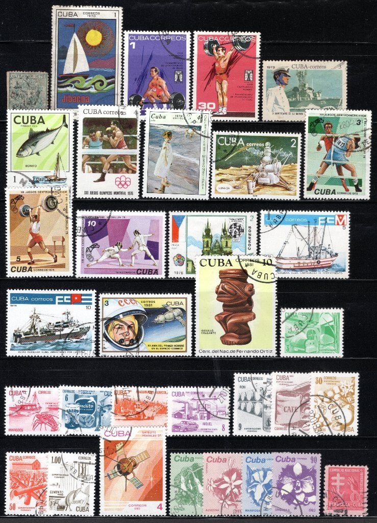 CUBA Lot zegels gestempeld, Verzenden, Gestempeld, Zuid-Amerika