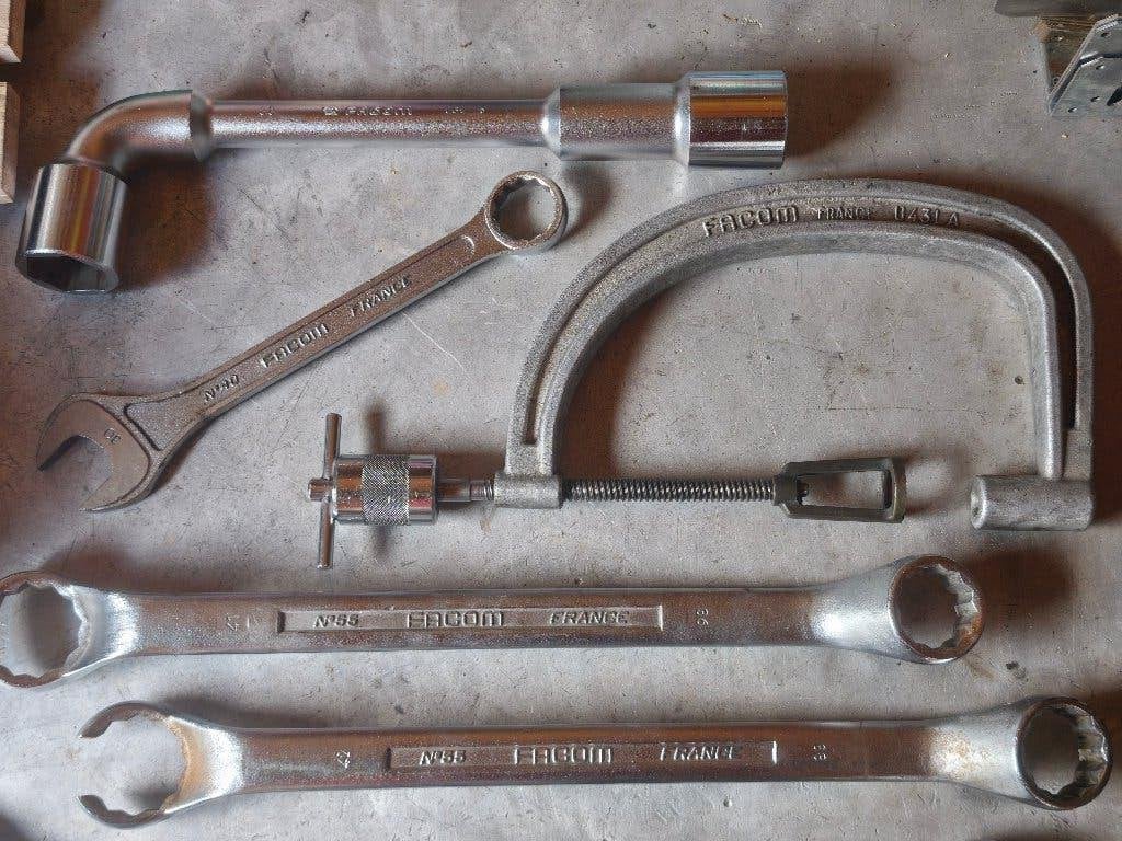 Outils Facom Clés gros diamètres & Lève-soupape 150€, Bricolage & Construction, Enlèvement, Comme neuf, Jeu d'outils, Facom