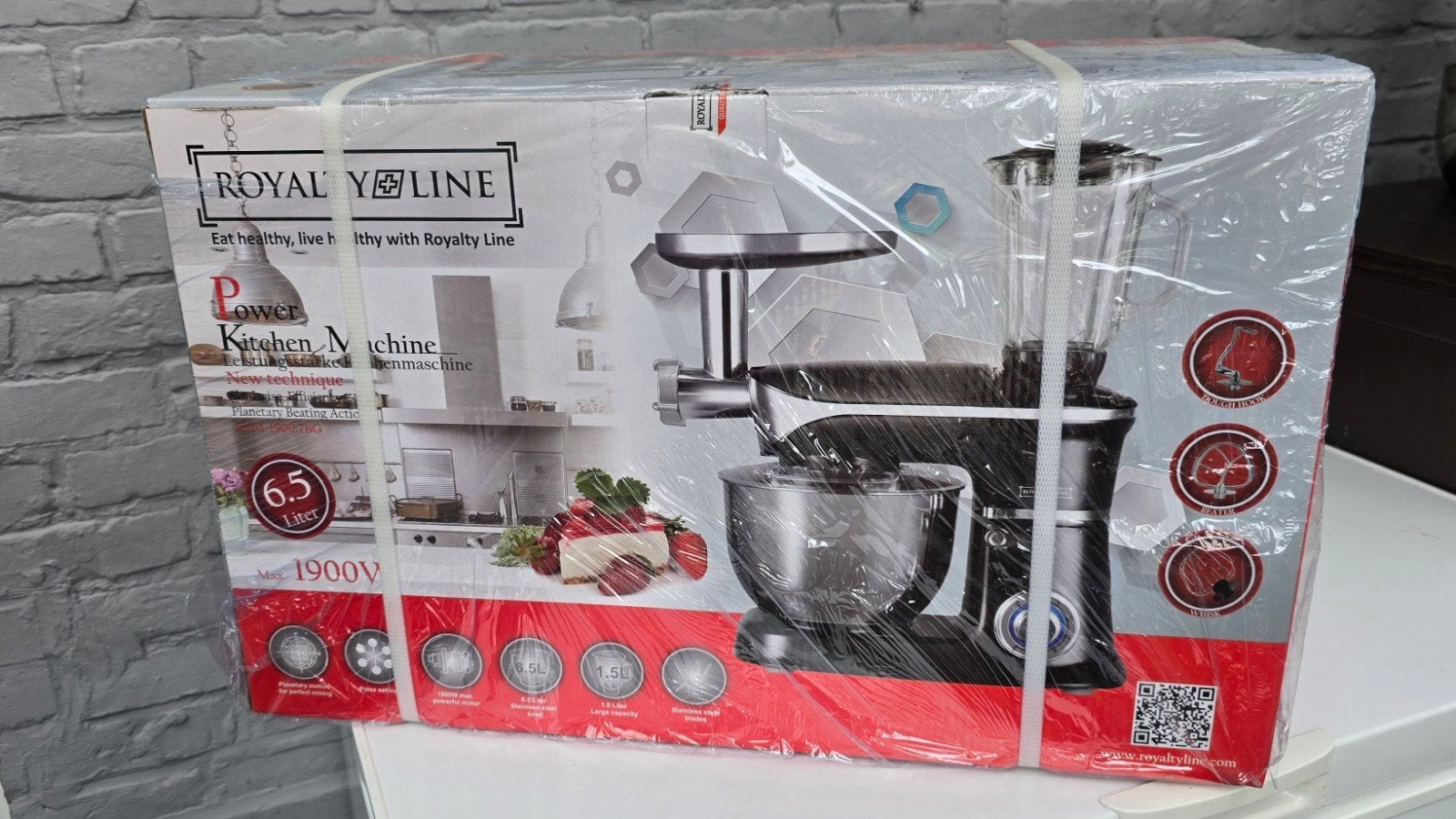 Royalty Line 3-in-1 keukenmachine 1900W – NIEUW, Elektronische apparatuur, Ovens, Ophalen