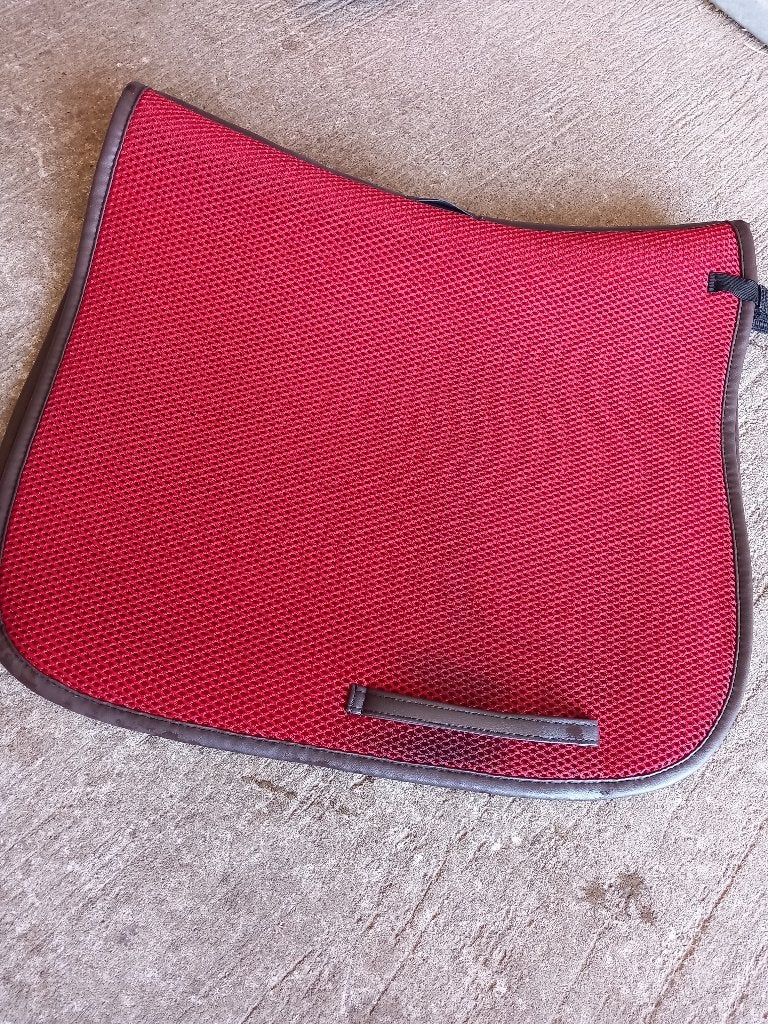 Cal Rei dressuur zadeldek, Rood, Overige materialen, Schokabsorberend, Zo goed als nieuw