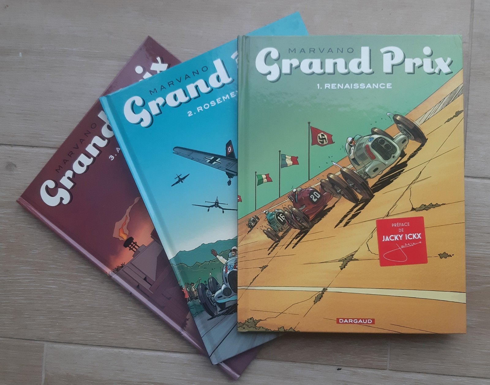 Lot 3 BD Grand Prix - Marvano (Trilogie Complète) - EO / ÉTA, Livres, Enlèvement ou Envoi, Comme neuf