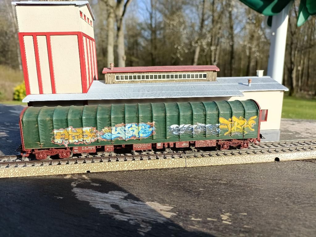 jouef wagon bâché, Enlèvement ou Envoi, Utilisé, Wagon, Jouef