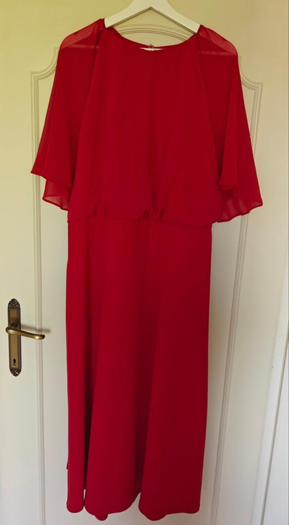 Jurk Rood Burgundy maat 46 - Friends Like These, Kleding | Dames, Friends like these, Ophalen of Verzenden, Zo goed als nieuw