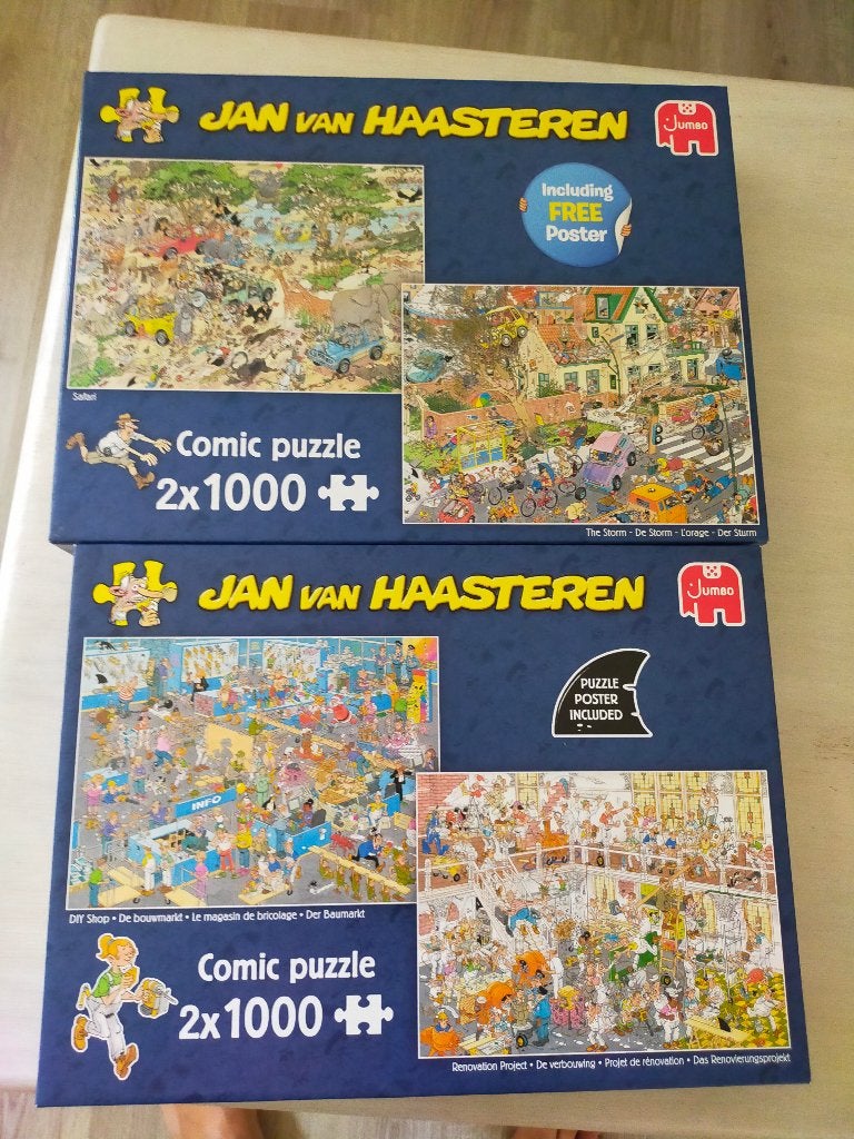 puzzels Jan Haasteren, Enlèvement ou Envoi, 500 à 1500 pièces, Comme neuf, Puzzle