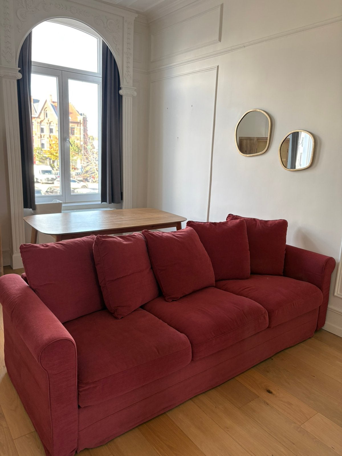 Zetel ikea, Huis en Inrichting, Ophalen, Zo goed als nieuw, Driepersoons, 200 tot 250 cm