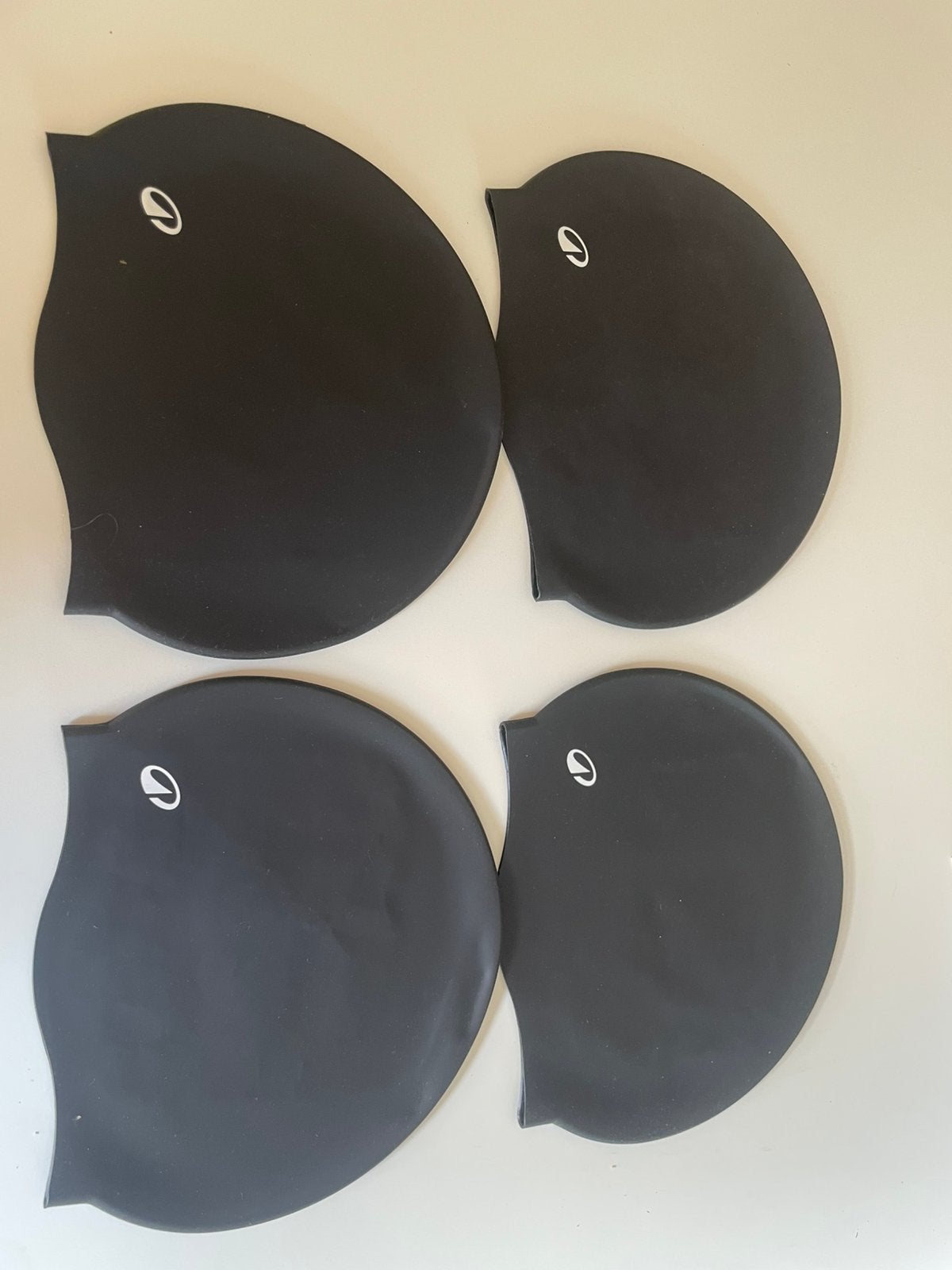 4 x bonnet de bain Decathlon silicone noir, Ophalen, Nieuw