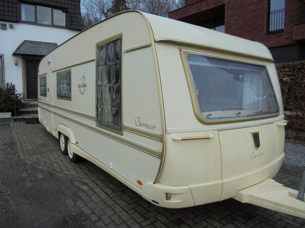 Tabbert Baronesse 740,6/2002,5 slaapplaatsen,Dorema voortent, Caravans en Kamperen, Rondzit, Tabbert, 7 tot 8 meter, Dwarsbed