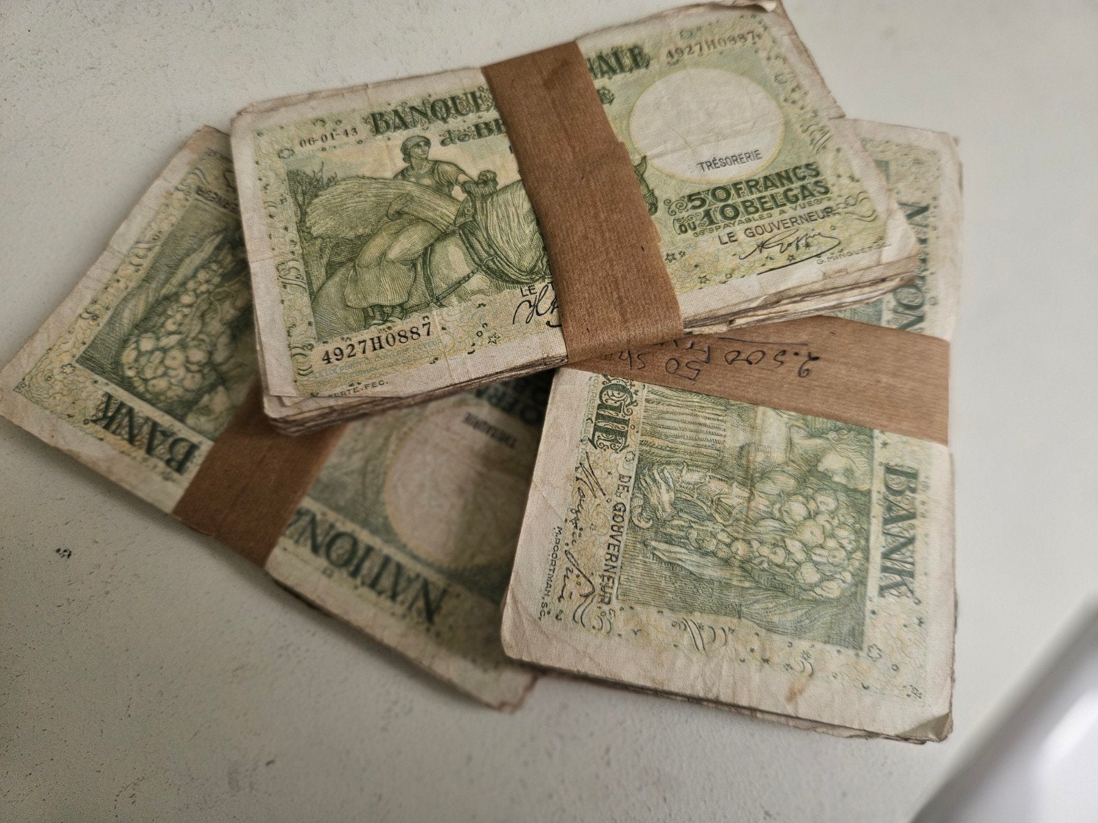 Billets 50fr 10 Belgas 1943/1944, Enlèvement ou Envoi