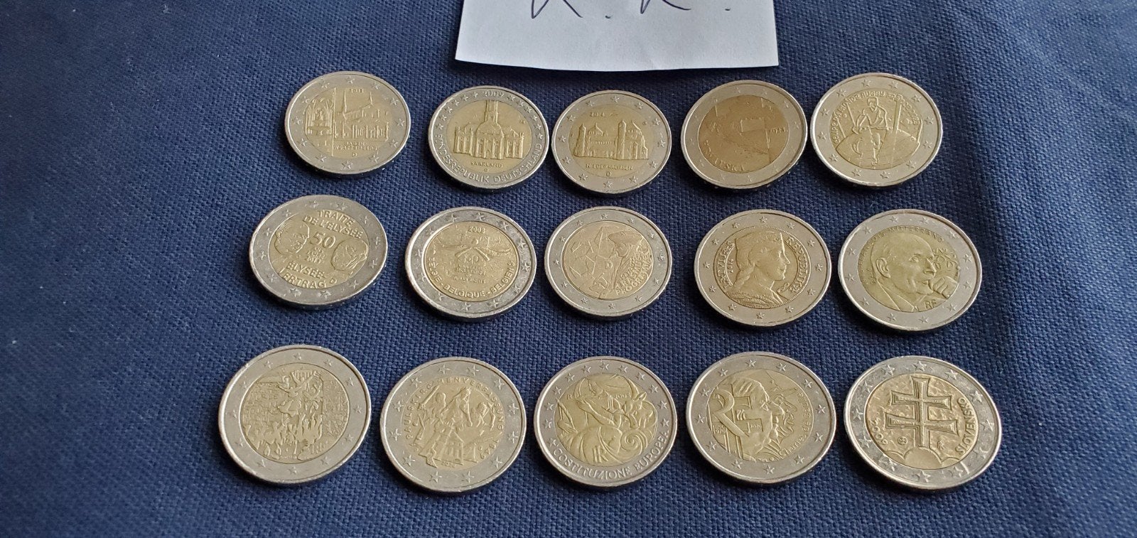 2 euro munten 15 stuks gebruikte staat.

Enkel in 1 lot voor, Enlèvement ou Envoi, Belgique, 2 euros