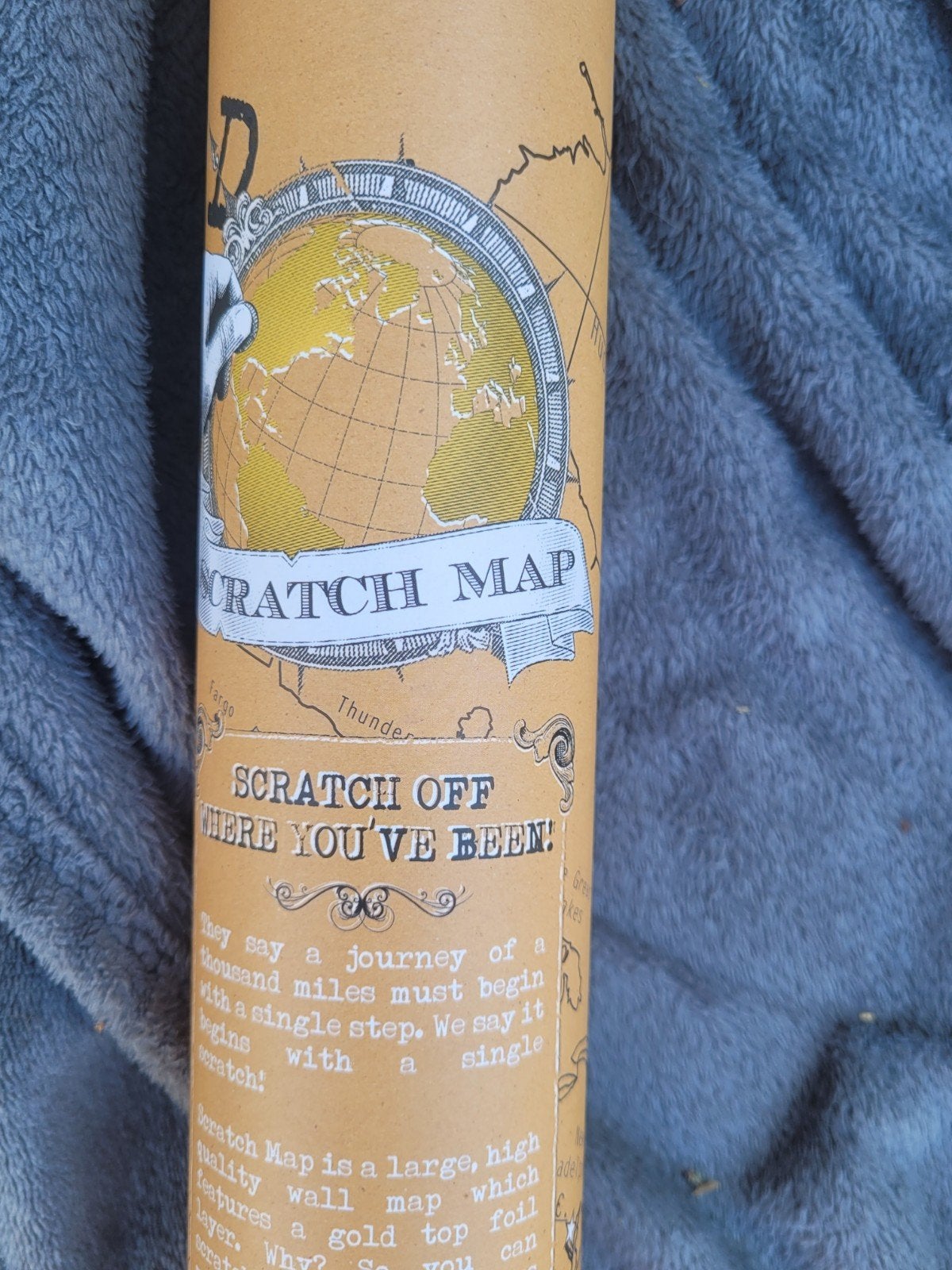 Scratch Map – Wereldkraskaart (80  60 cm) – nieuw in koker, Ophalen, Deurposter of groter, Rechthoekig Liggend, Nieuw