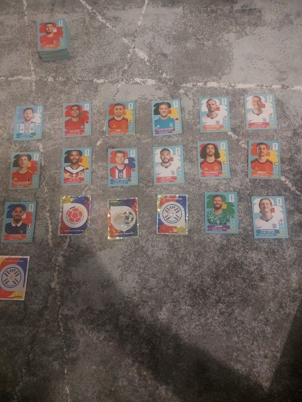 Panini WK 2026 stickers lot + Messi, en 150+ stickers, Ophalen, Zo goed als nieuw