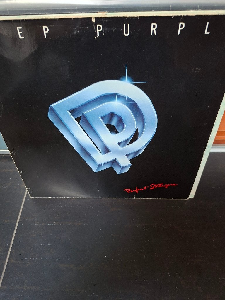 lp - deep purple - perfect strangers - bak 2, LP, Gebruikt, Ophalen of Verzenden, Hardrock