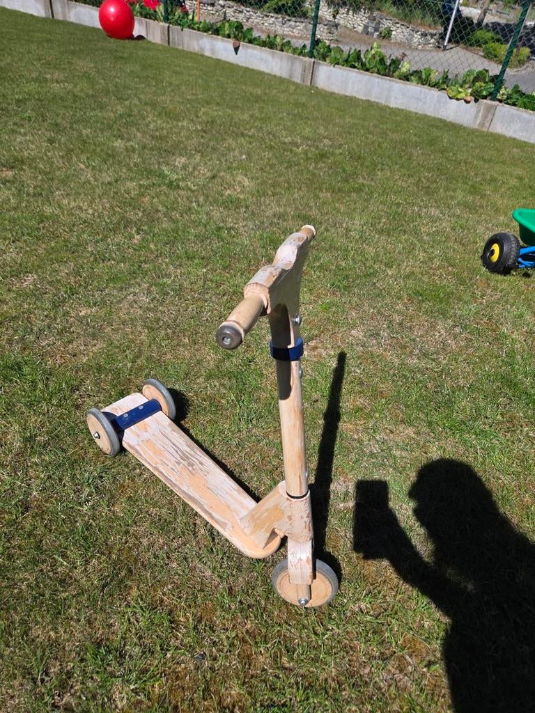 Houten step 3 wielen., Ophalen