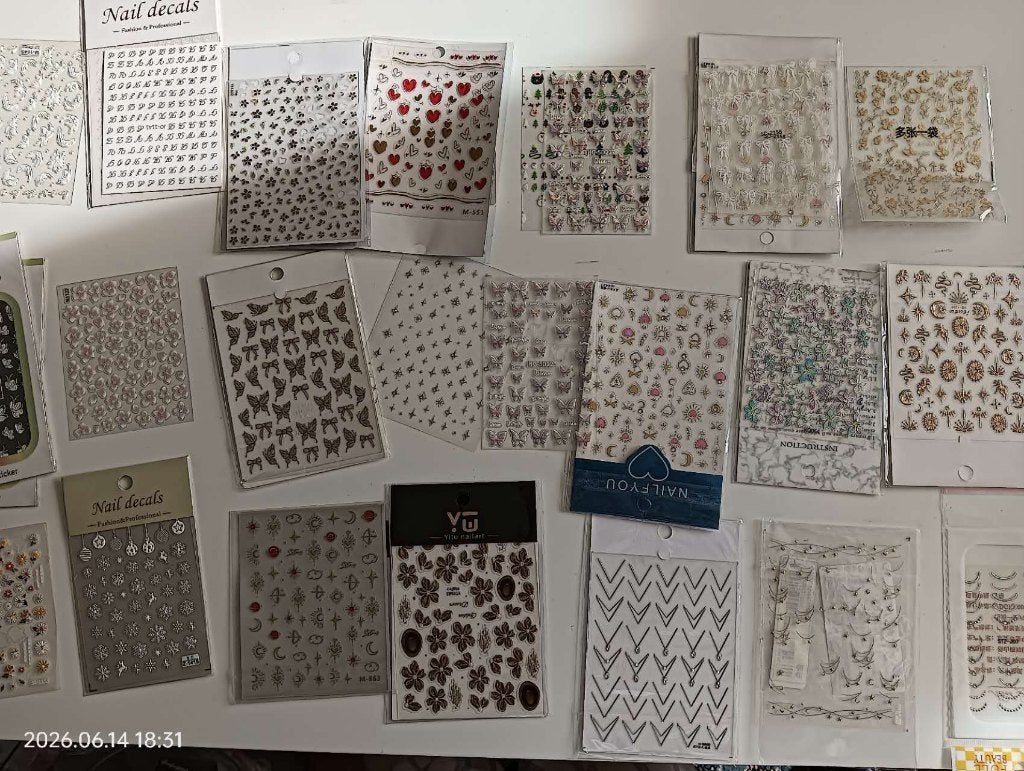 nagelstickers - Set van meer dan 50 stuks, Ophalen, Overige kleuren, Nieuw, Accessoires
