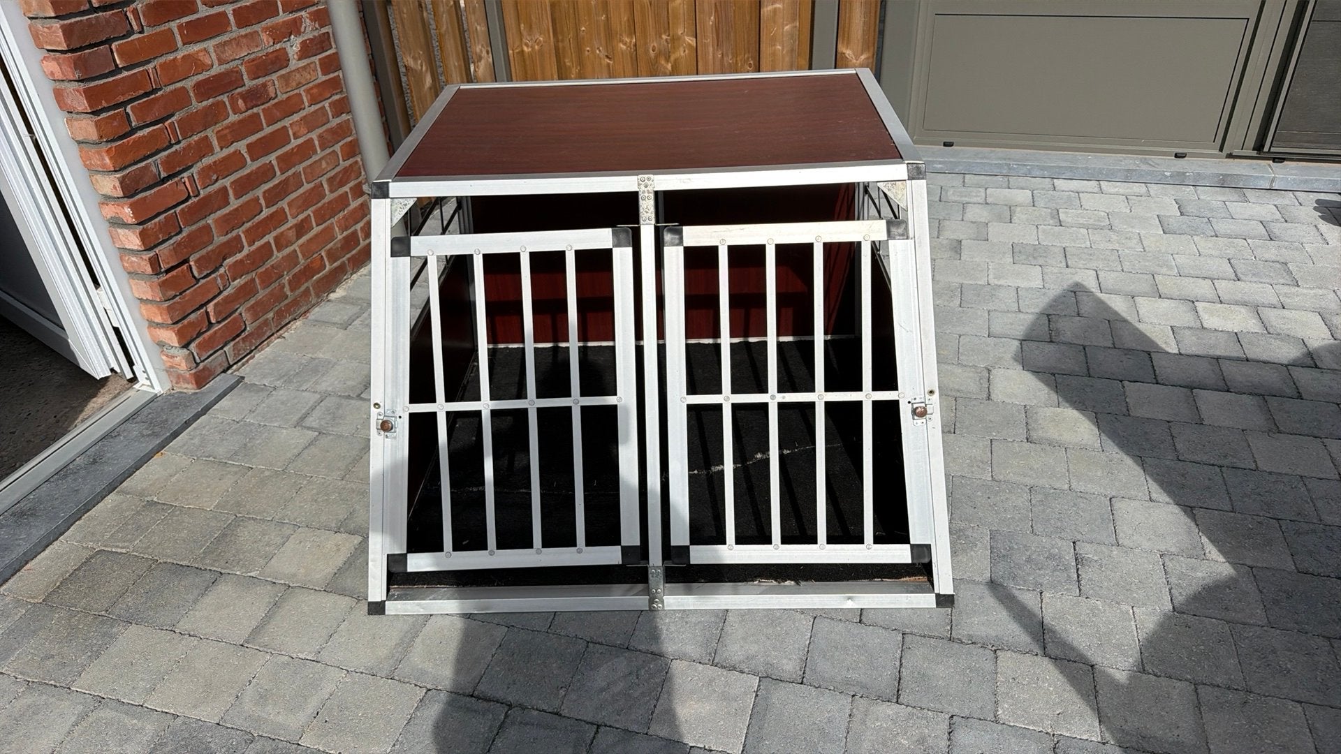 Te koop transport bench voor een of twee honden, Ophalen, Gebruikt