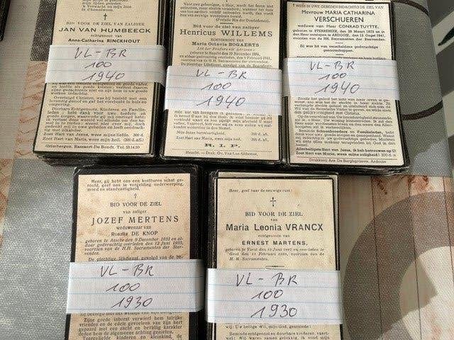 Cartes de prière pour le Brabant flamand, Collections, Enlèvement ou Envoi, Image pieuse