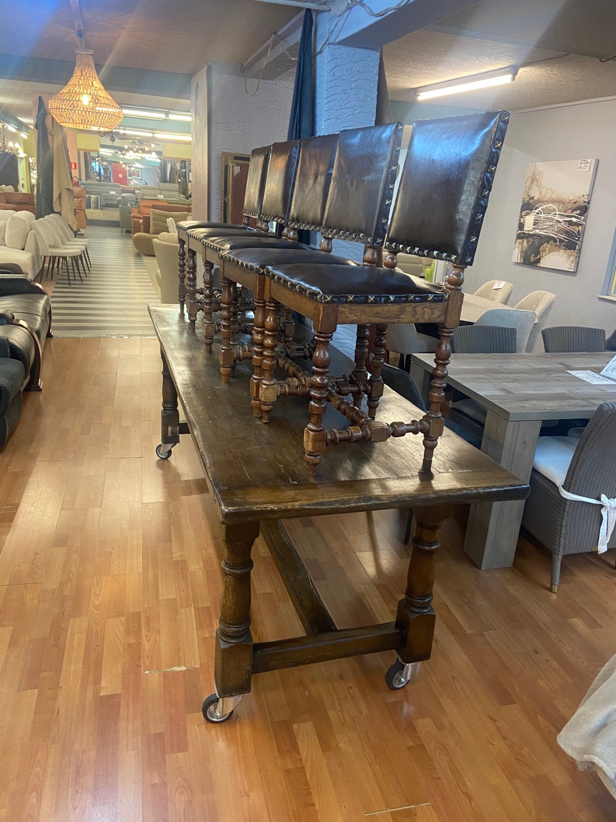 Tafel + stoelen, Antiek en Kunst, Ophalen