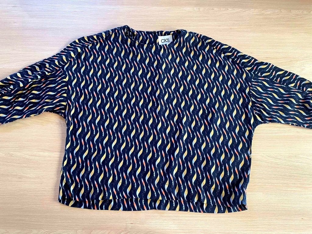 blouse - CKS - maat small / S, Kleding | Dames, Blauw, Ophalen of Verzenden, Zo goed als nieuw, Maat 36 (S)