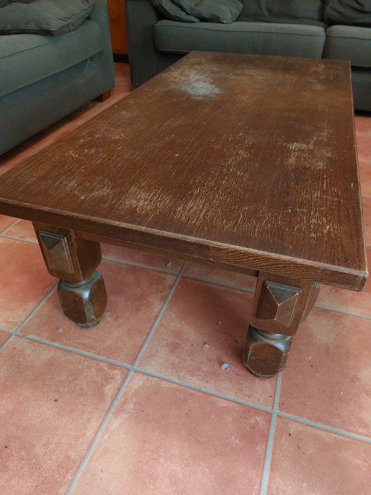 gratis afhalen houten salontafel, Ophalen
