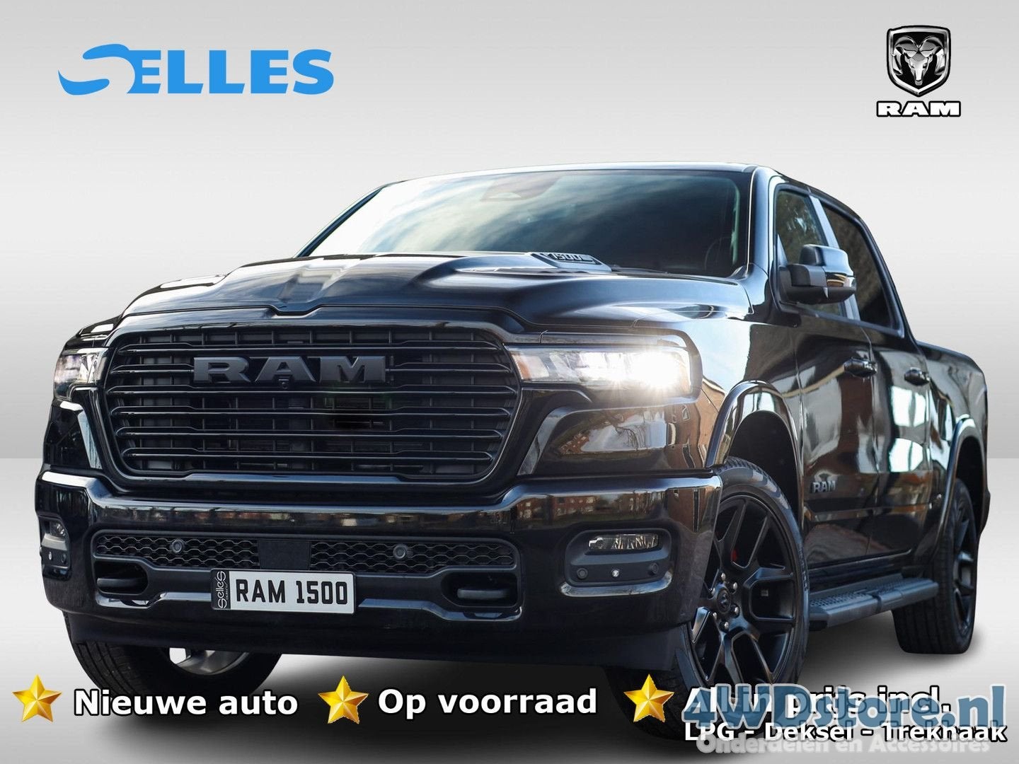 Dodge Ram 1500 2025 3.0L HURRICANE LARAMIE Night | BPM VRIJ, Capteur de stationnement, Achat, Carnet d'entretien, Automatique