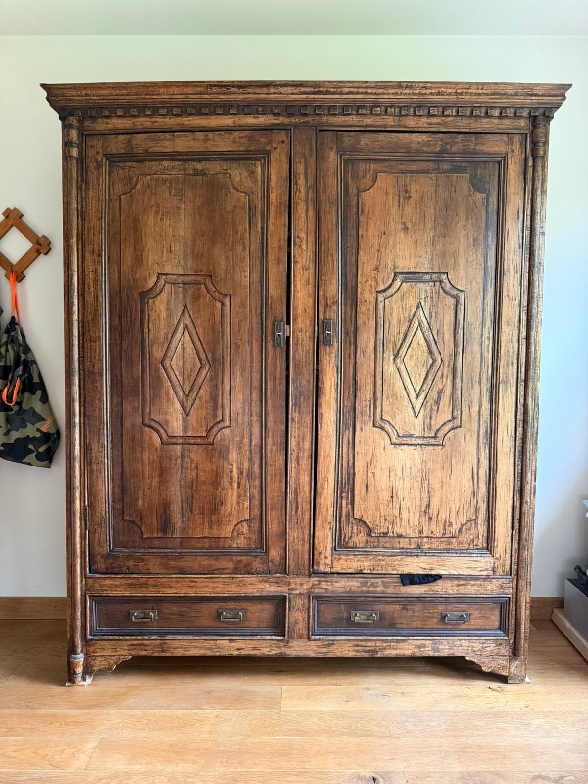 Kast antiek 160 x 202 cm, Ophalen