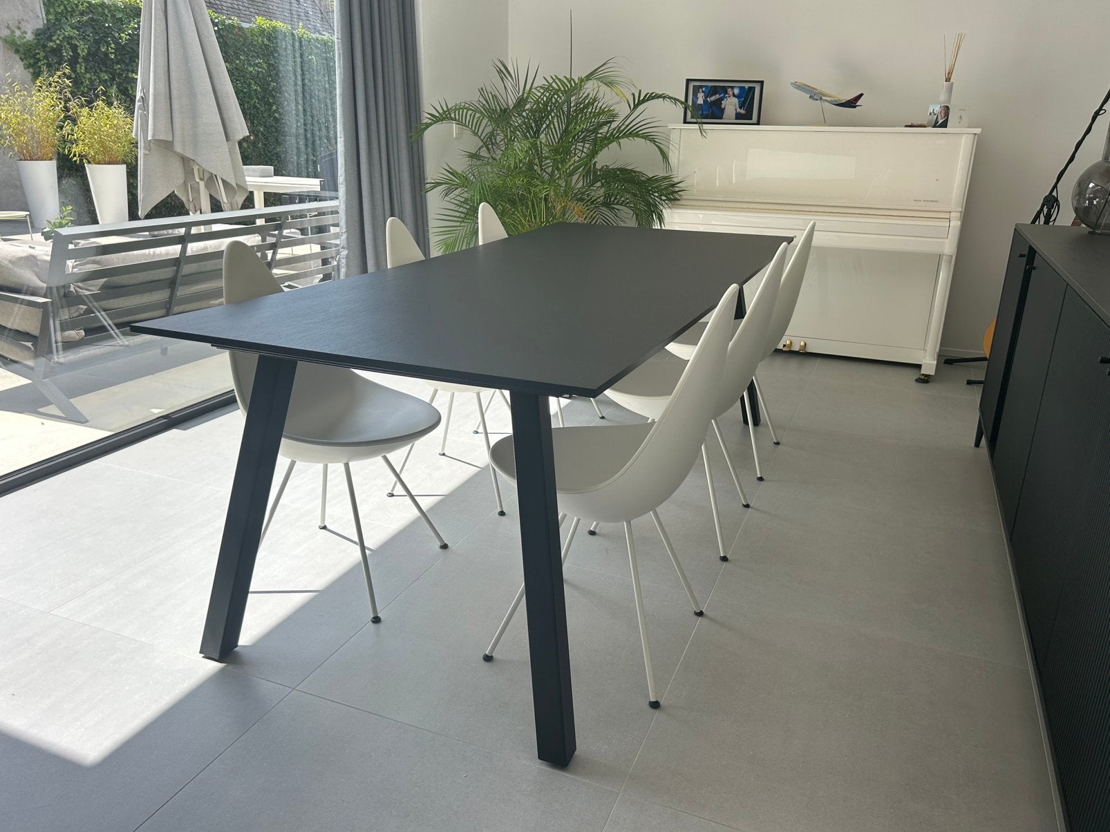 6 drop chairs fritz hansen wit en witte pootjes, Huis en Inrichting, Stoelen, Ophalen, Wit