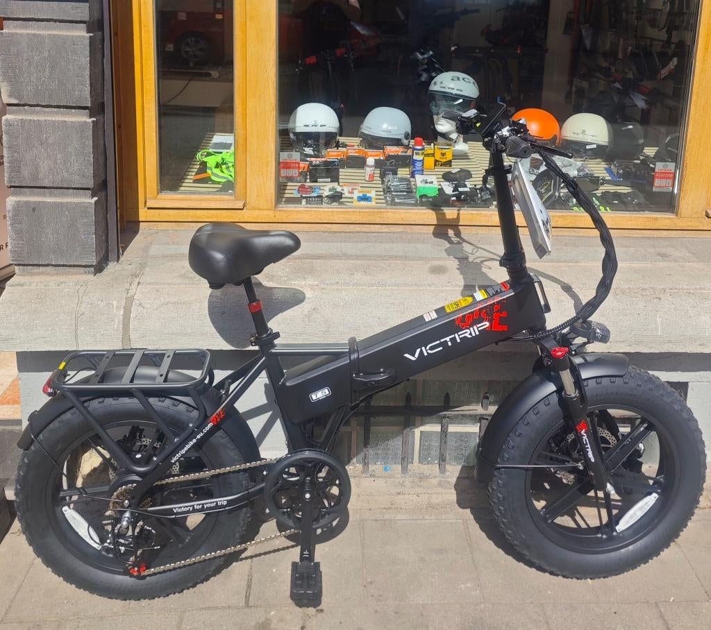 Fat Bike VICTRIP T5 opvouwbare e-bike zwart 48V 15Ah, 250W, Fietsen en Brommers, Steps, Nieuw, Elektrische step (E-scooter), Ophalen of Verzenden