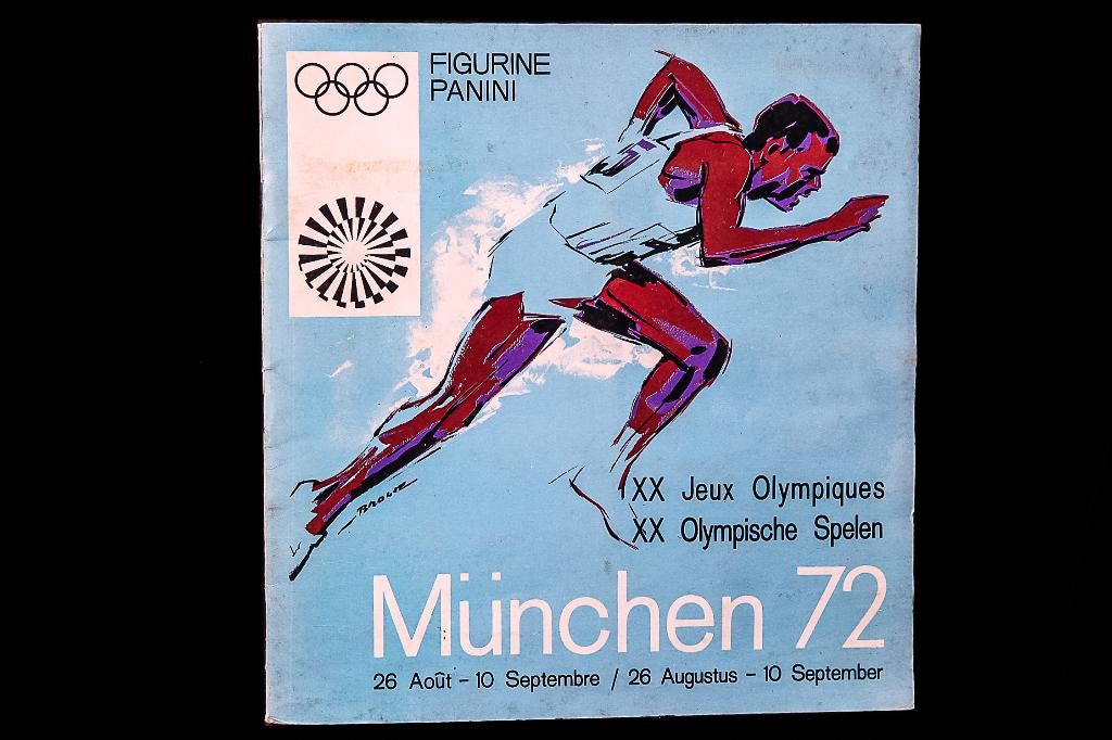 Panini sticker album ' OS Munchen 72 ' -volledig-, Enlèvement ou Envoi, Utilisé, Plusieurs autocollants