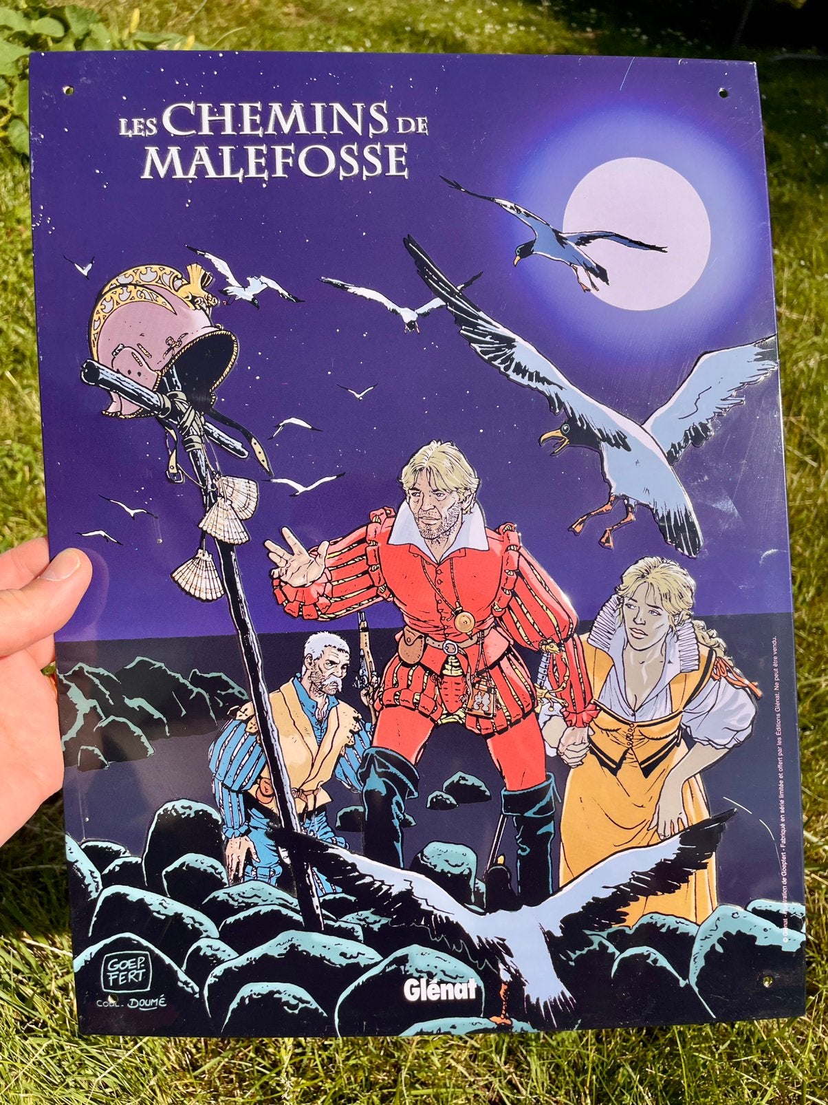 Plaque émaillée de collection « Les Chemins de Malefosse », Ophalen of Verzenden, Zo goed als nieuw