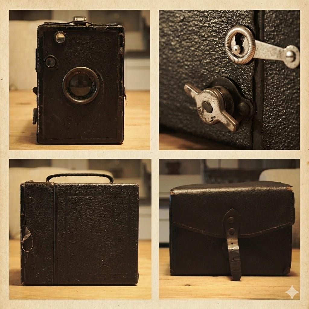 Antieke Beier Box Camera (ca. 1930) – Decoratief Object, Enlèvement