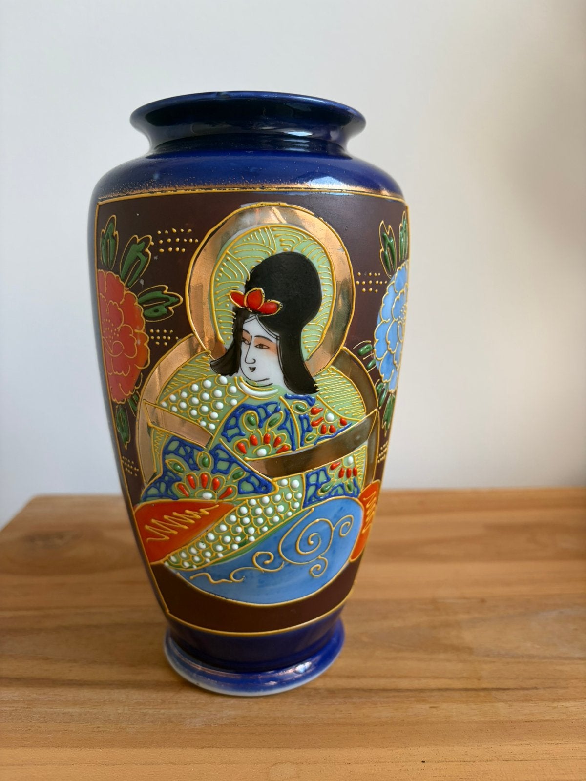 Japanse vaas Satsuma/Moriage, Antiek en Kunst, Ophalen