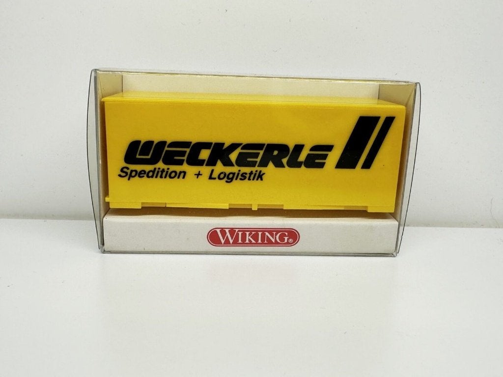 1:87 Wiking 0180220 Wisselkoffer Weckerle Spedition Logistik, Enlèvement ou Envoi, Comme neuf, Autres types, Wiking