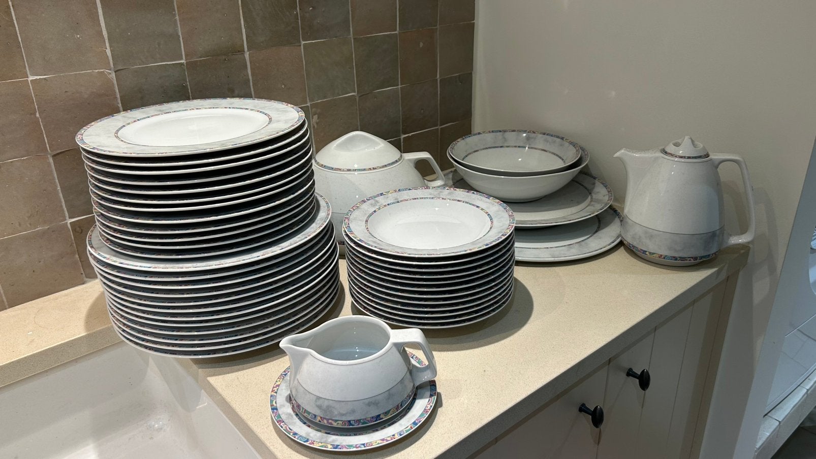 Eschenbach porseleinen servies. 12 delig, Antiek en Kunst, Ophalen