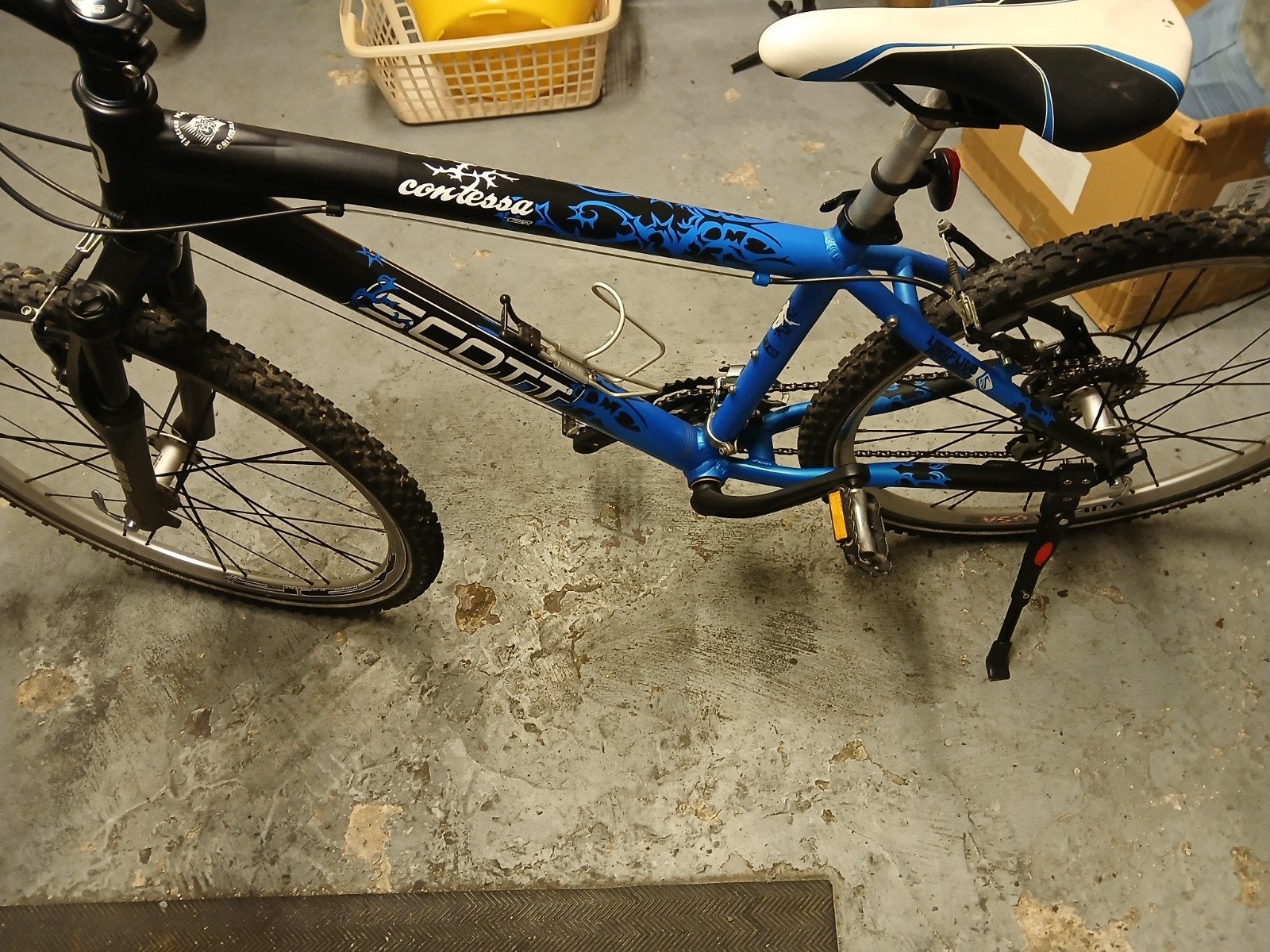 2 fietsen te koop  Scott en Rockrider maat M, Gebruikt, Ophalen, Overige merken, Heren