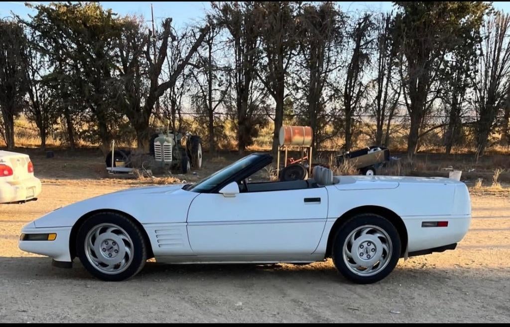Chevrolet Corvette Cabrio LT1 1992 Wit, Auto's, Chevrolet, Automaat, Achterwielaandrijving, 8 cilinders, Cabriolet