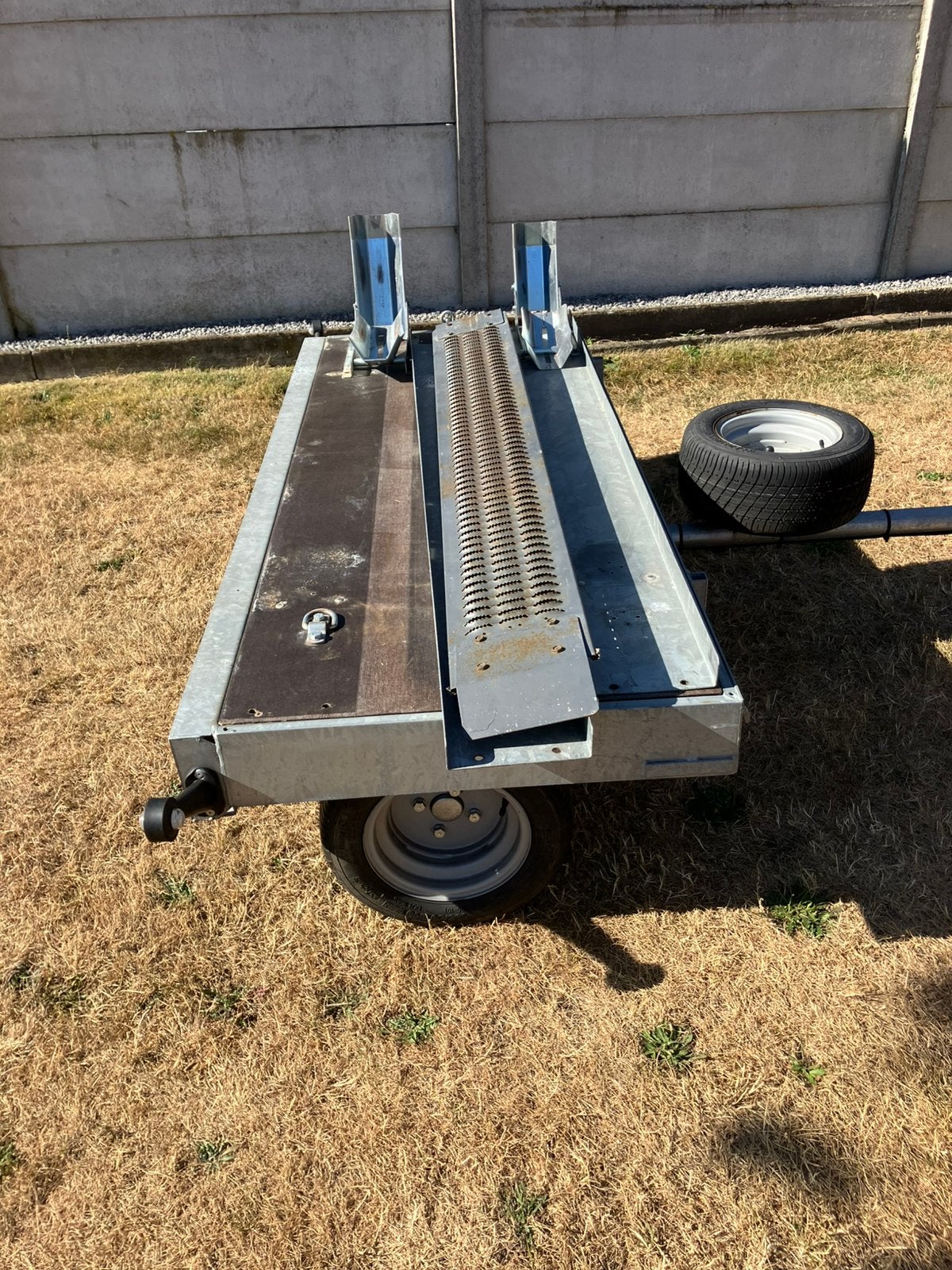 Remorque pour moto, remorque transversale, shorty, Autos : Divers, Enlèvement, Comme neuf