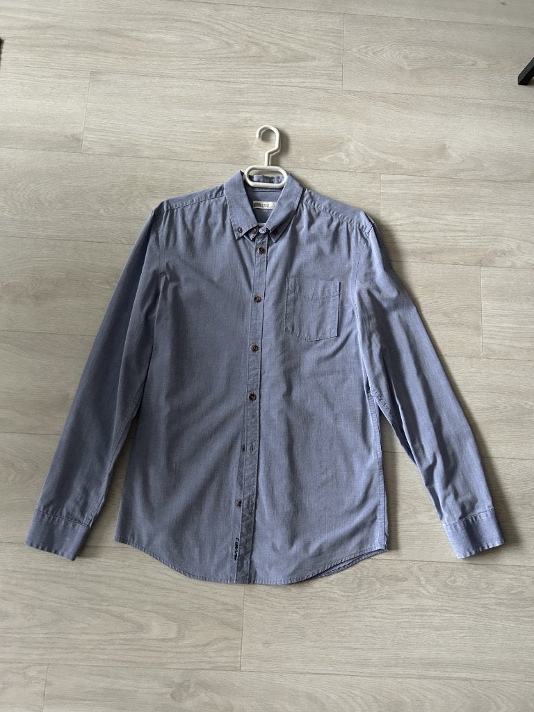 Overhemd Pier One - Small, Ophalen, Blauw, Pier One, Halswijdte 38 (S) of kleiner