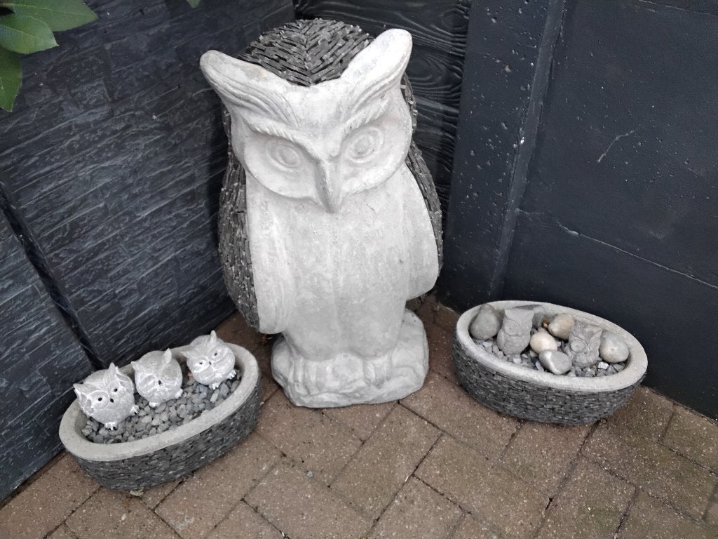 Stenen uil afgewerkt in arduin, Tuin en Terras, Ophalen