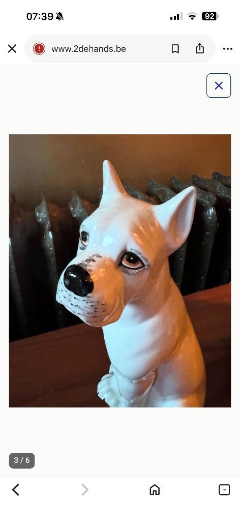 Vintage hond Made in Italy, Antiek en Kunst, Ophalen of Verzenden