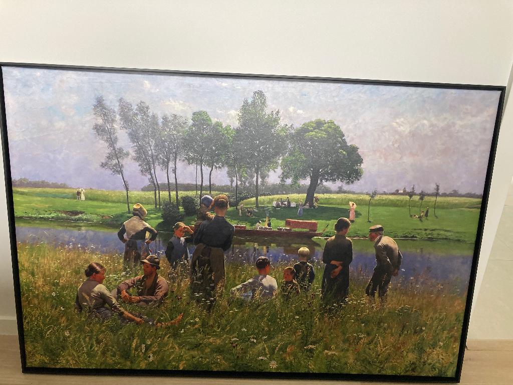 Canvas schilderij Emile claus, Ophalen