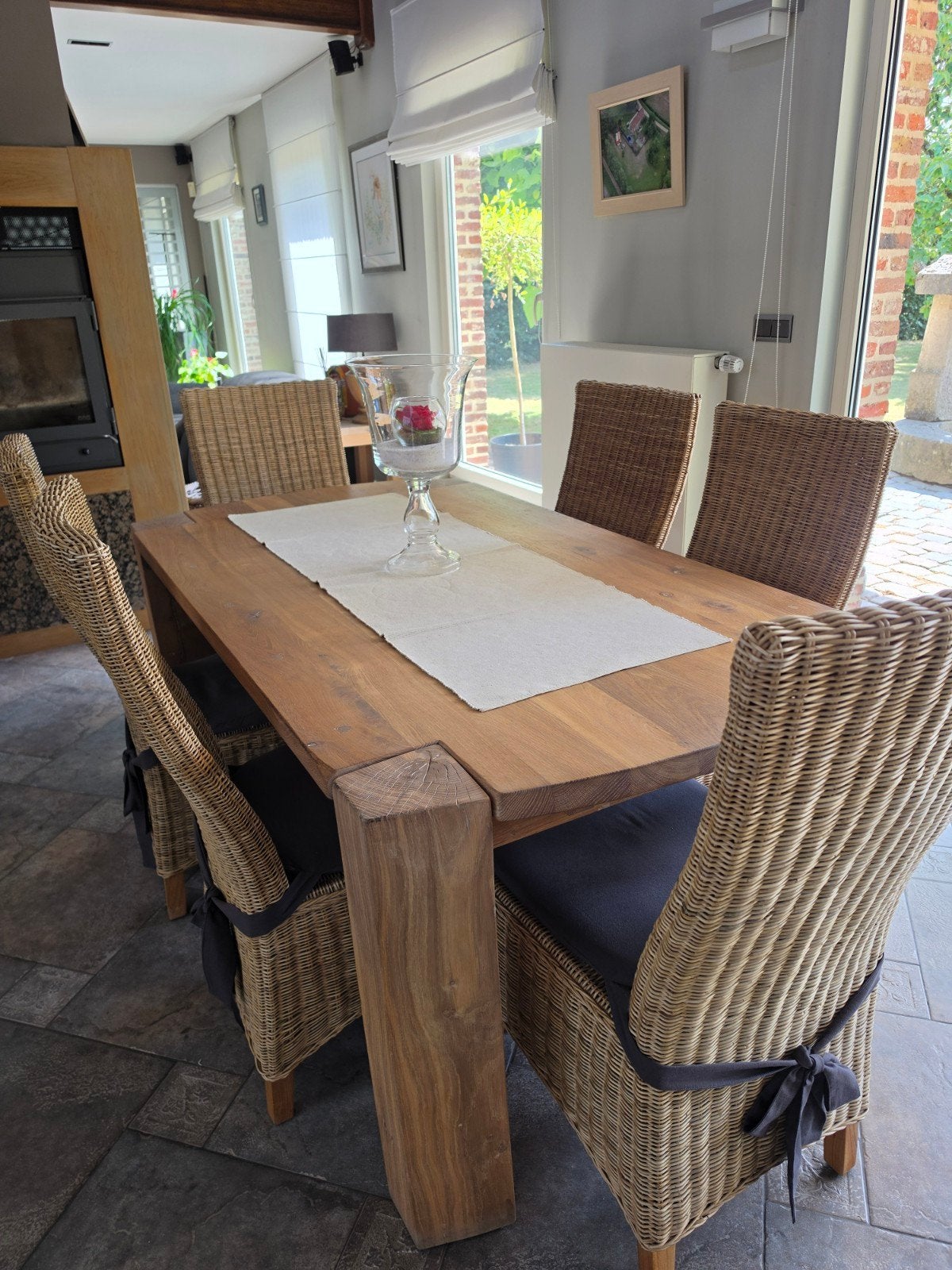 Eettafel met stoelen, Maison & Meubles, Tables | Tables à manger, Enlèvement