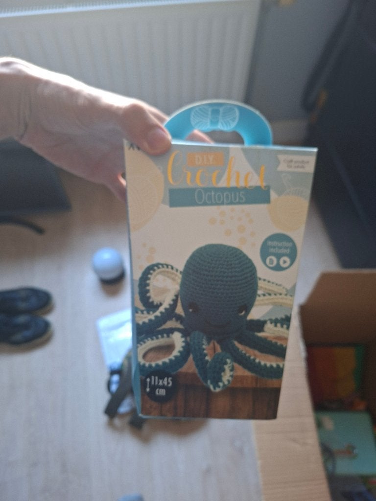 crochet de poulpe à faire soi-même, Enlèvement ou Envoi, Comme neuf, Crochet, Laine ou Fils