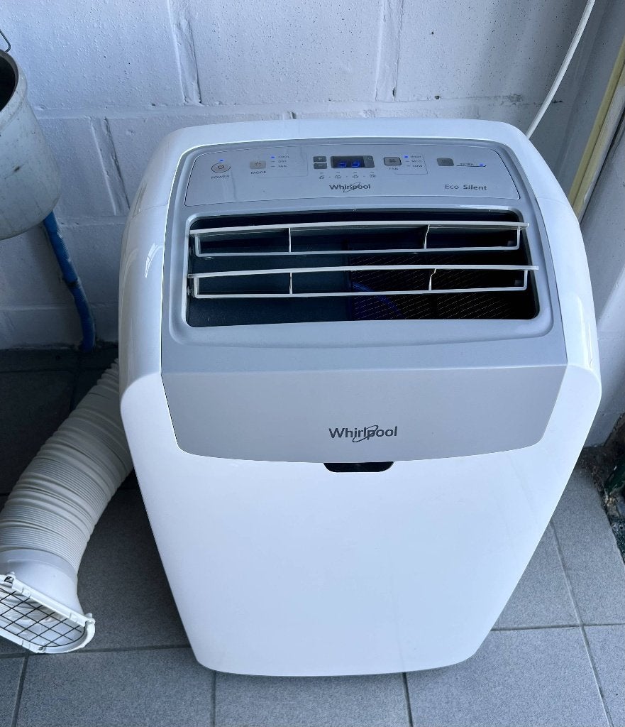 Whirlpool mobiele airco 9000 BTU, Elektronische apparatuur, Airco's, Ophalen, Minder dan 60 m³, Timer, Zo goed als nieuw