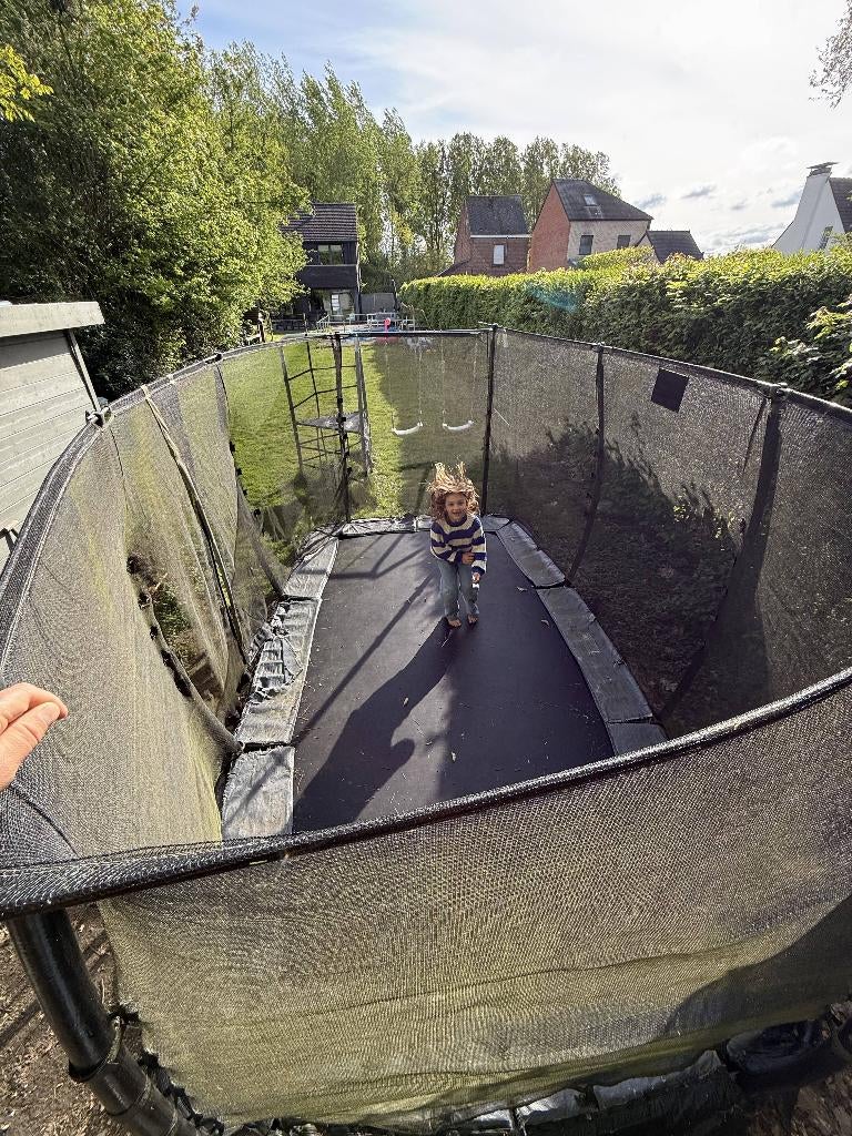 Trampoline inground, Ophalen, Gebruikt