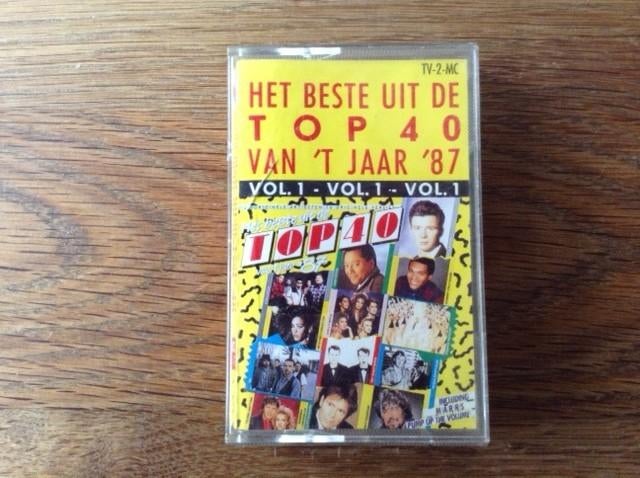 muziekcassette het beste uit de top 40 van 't jaar '87, Cd's en Dvd's, Ophalen of Verzenden, Pop, 1 bandje, Origineel