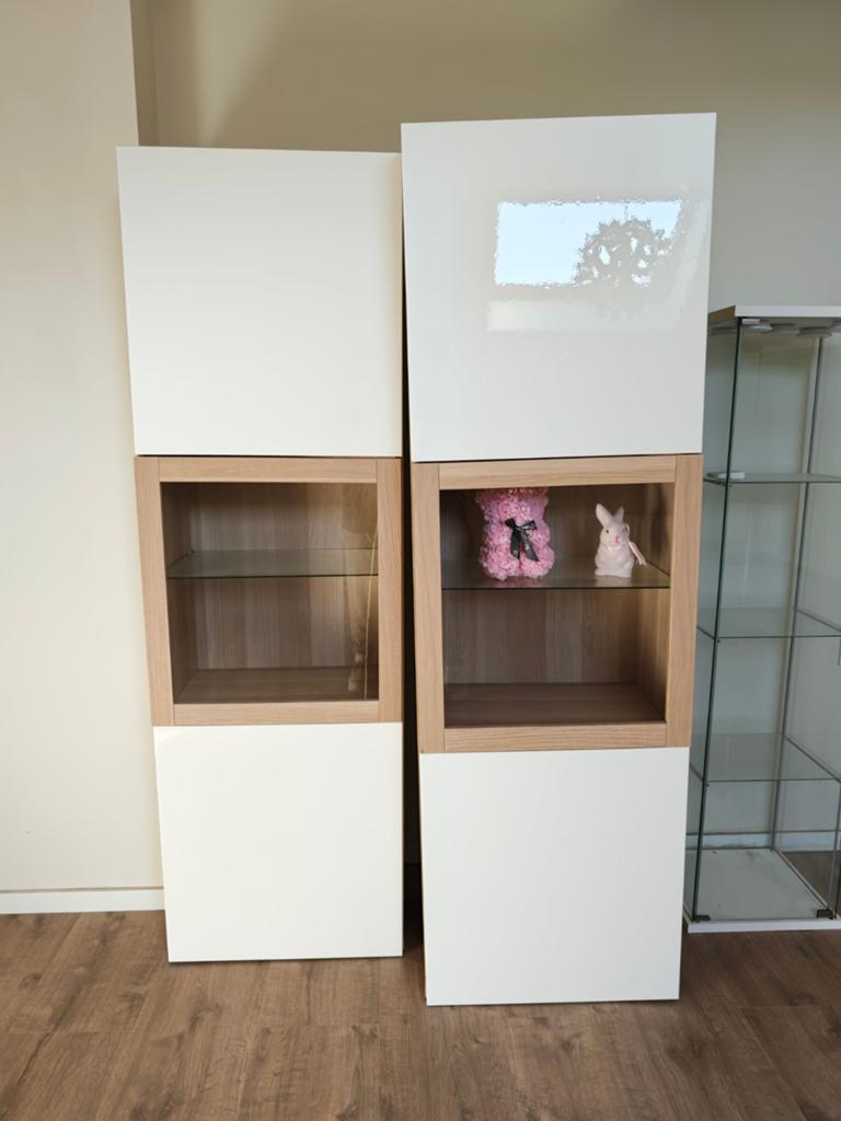 Armoire Ikea BESTÅ aspect bois blanc 192, Enlèvement