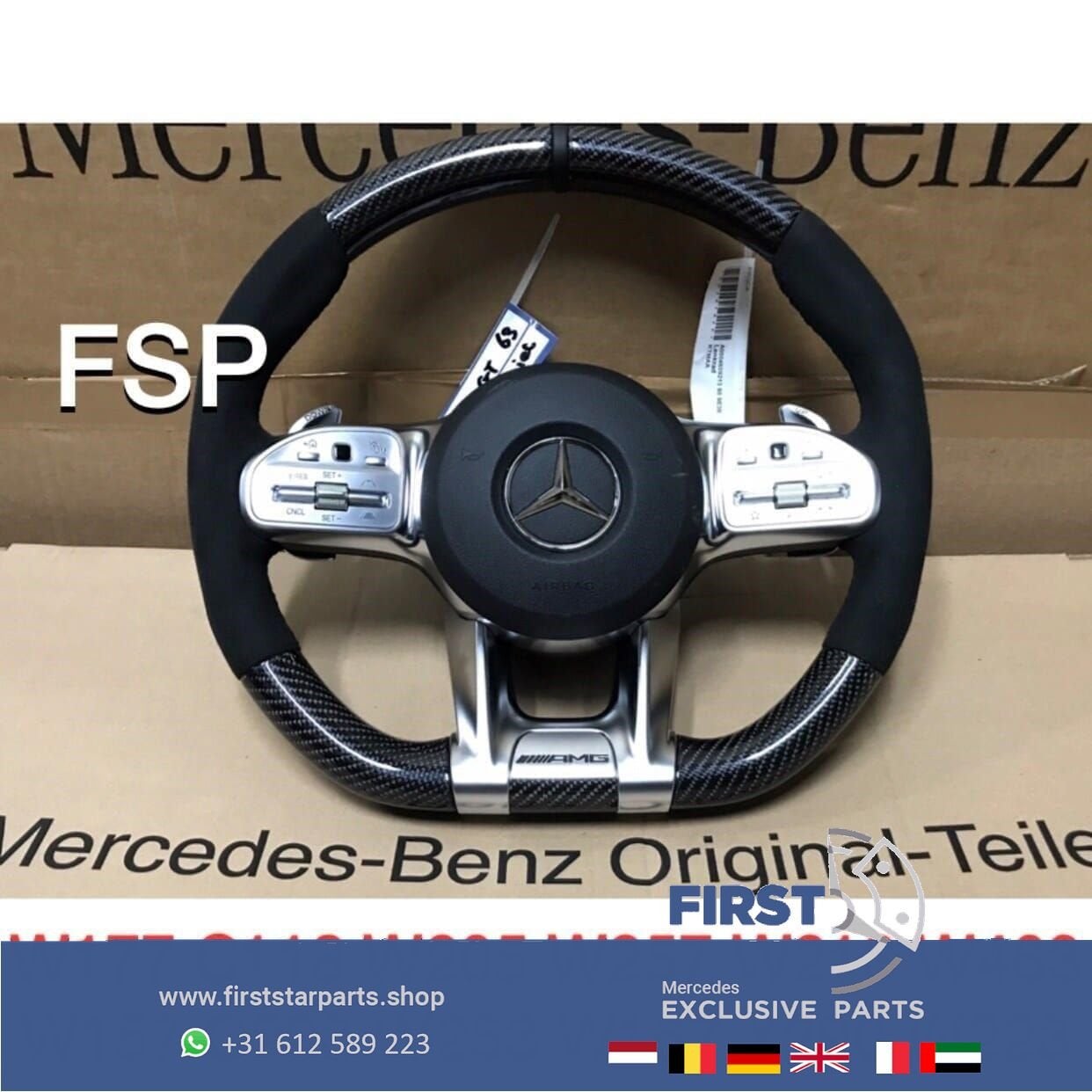 2020 AMG CARBON STUUR W177 W118 W205 W213 W253 W223 W468 W25, Gebruikt, -, Verzenden, -