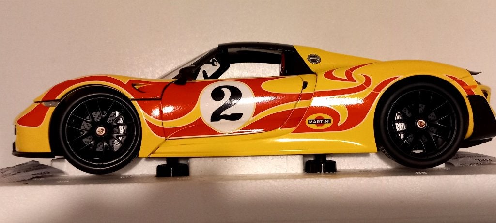 1/18 Porsche 918 Spyder Weissach Package Kyalami 2015, Enlèvement ou Envoi, Comme neuf, Voiture, MiniChamps